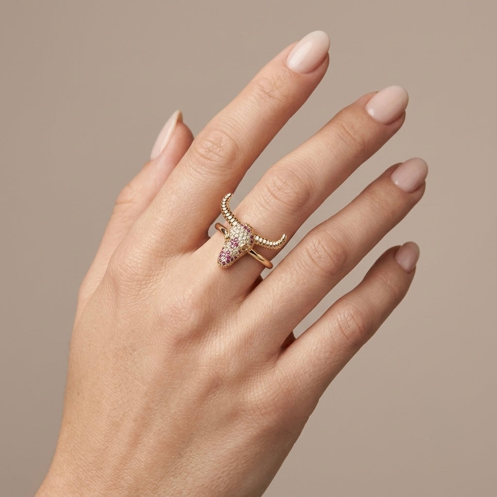 Anillo toro zirconias
