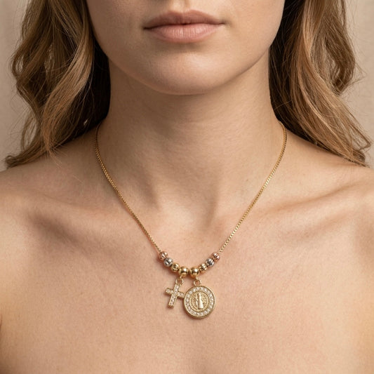 Collar bolitas San Benito