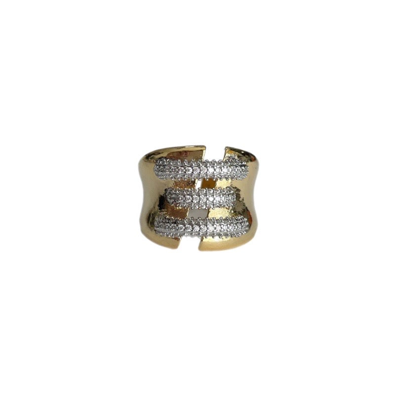 Anillo bicolor cuerdas