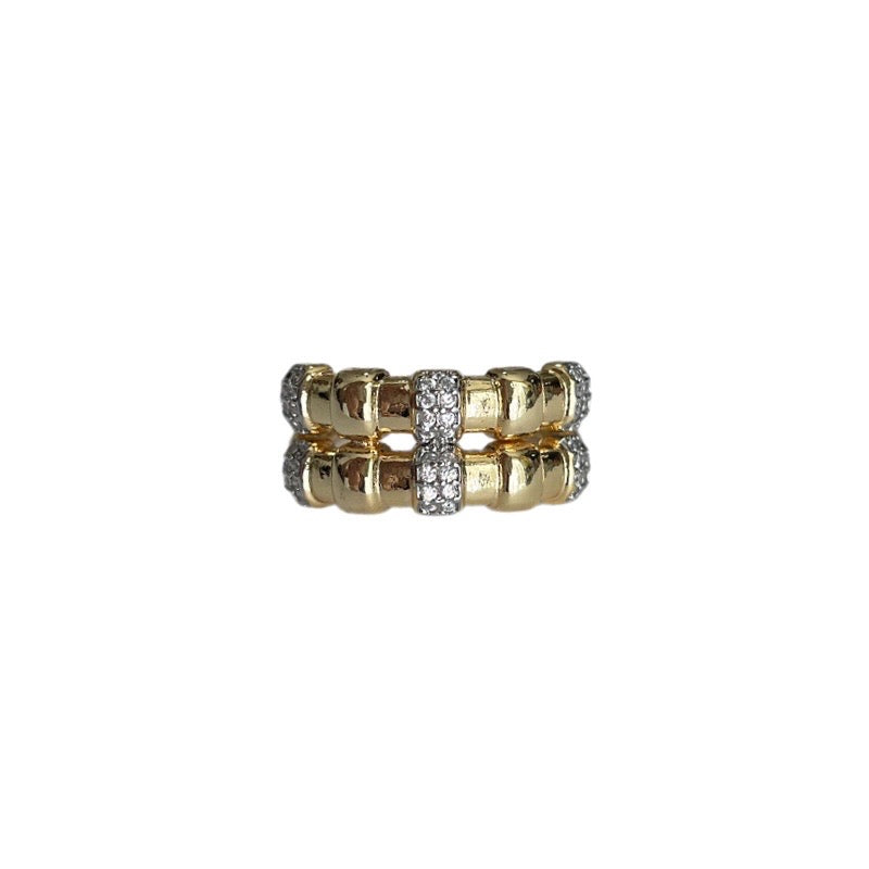 Anillo bicolor doble