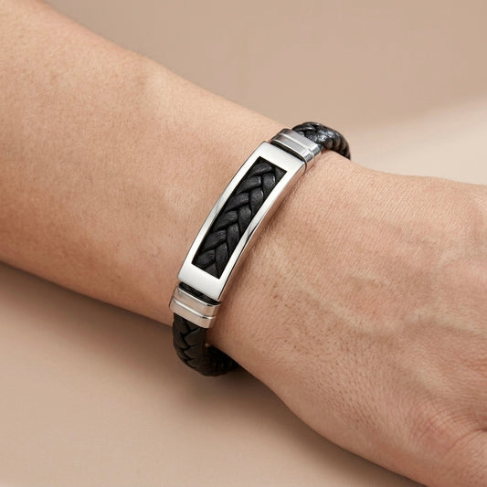 Pulsera trenzada gruesa