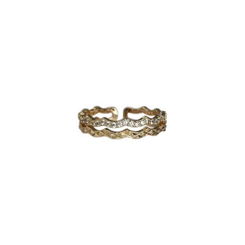 Anillo brillo doble