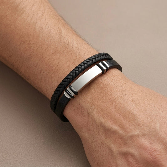 Pulsera doble trenzada