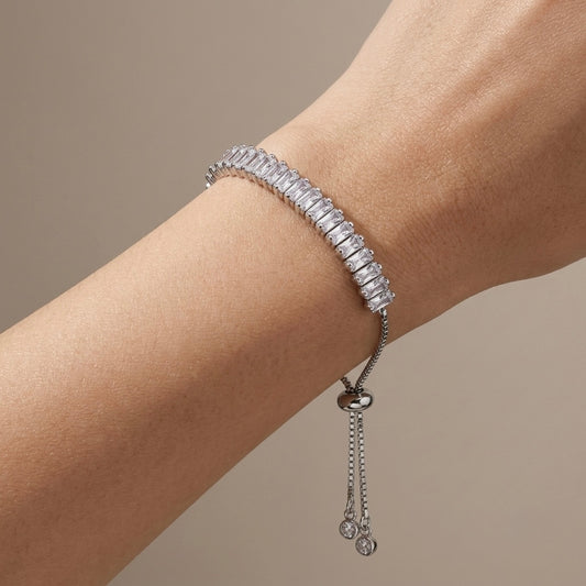 Pulsera Baguette plateada