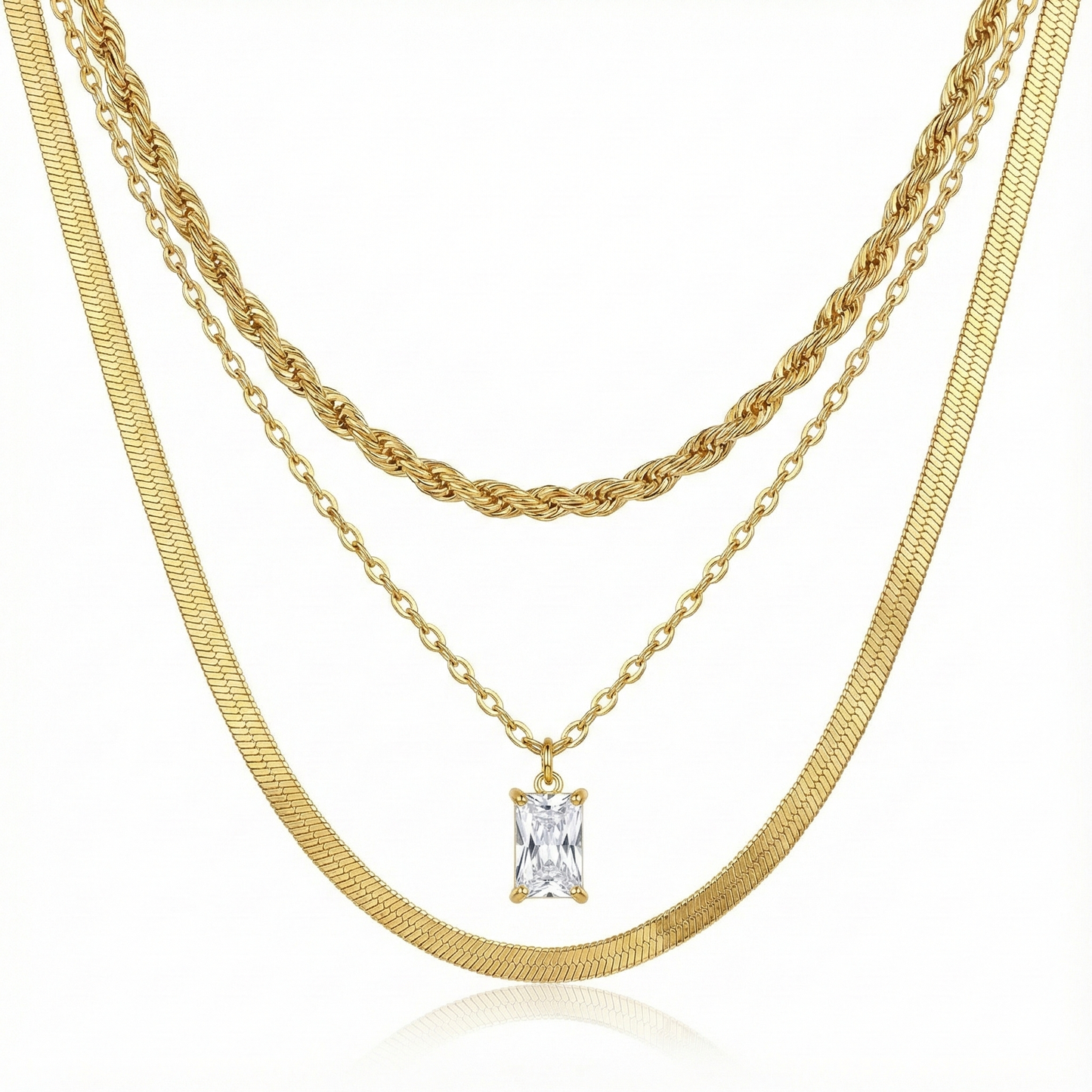 Collar triple zirconia