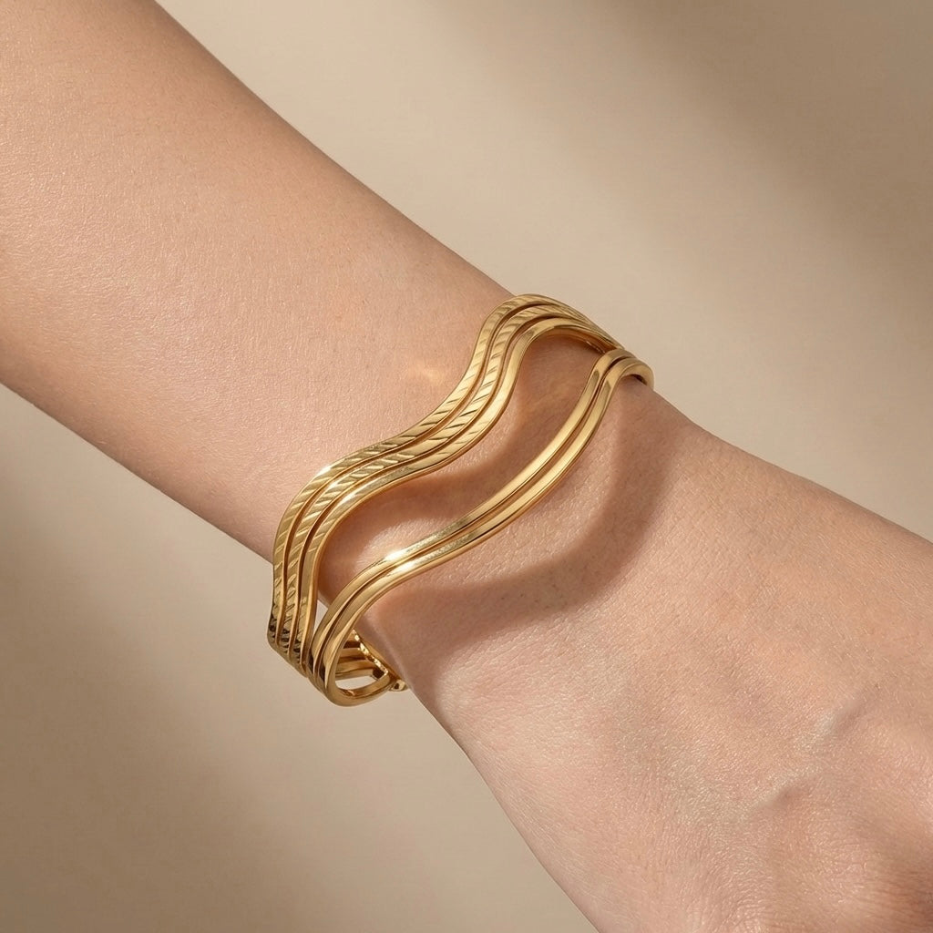 Pulsera doble ondas