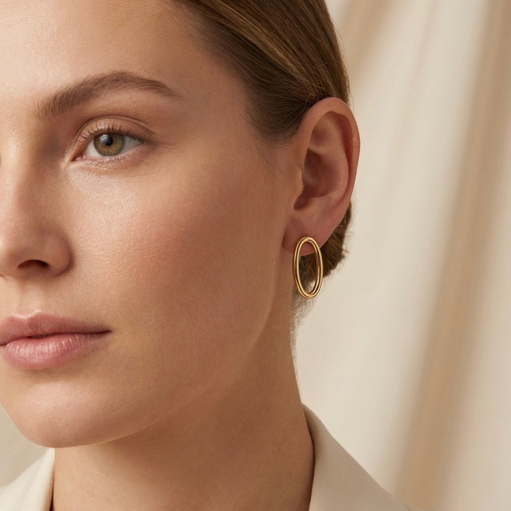 Aretes óvalo