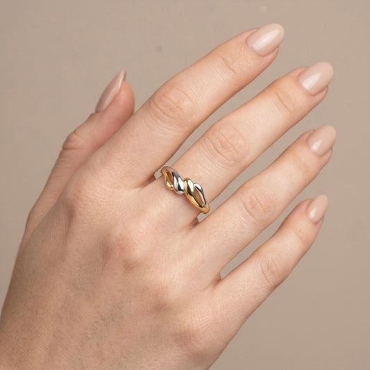 Anillo bicolor