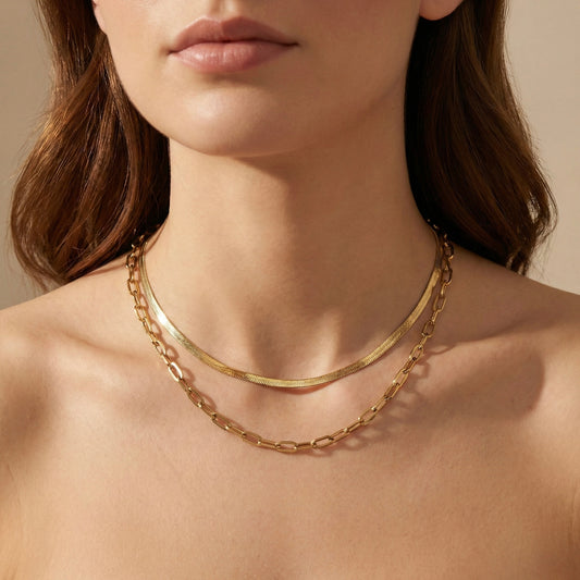 Collar doble eslabones