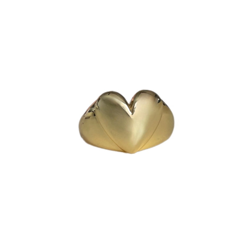 Anillo corazón chunky