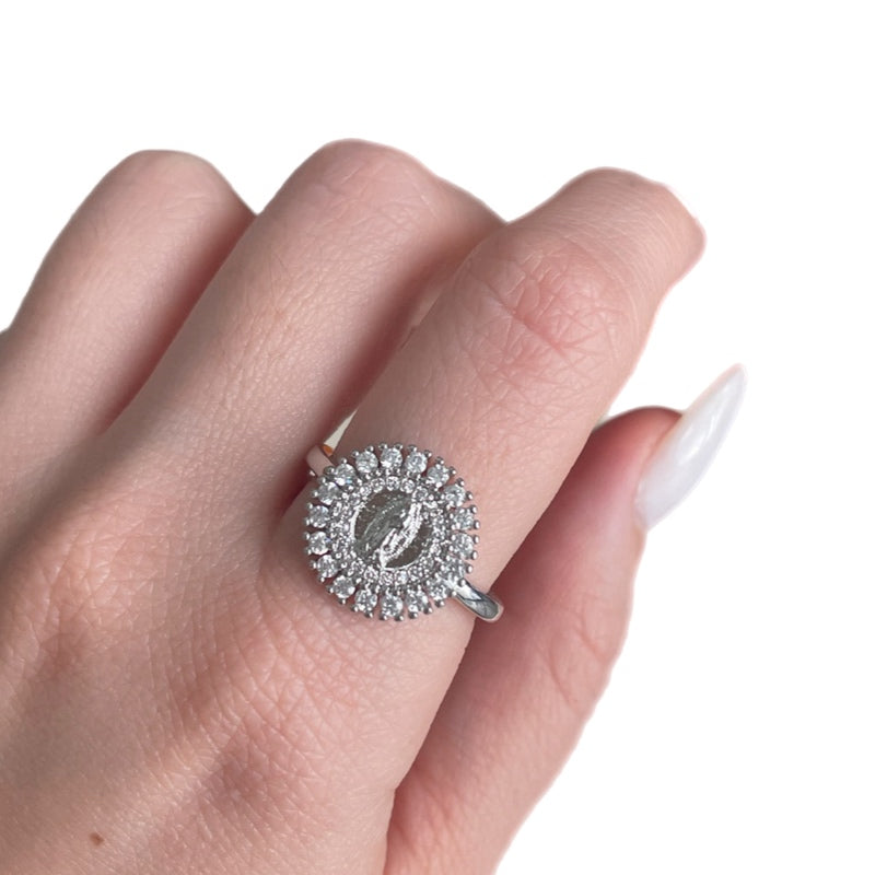 Anillo Virgen plateado