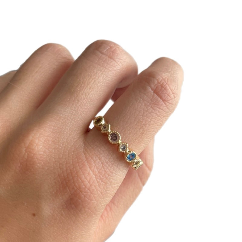 Anillo colores pasteles