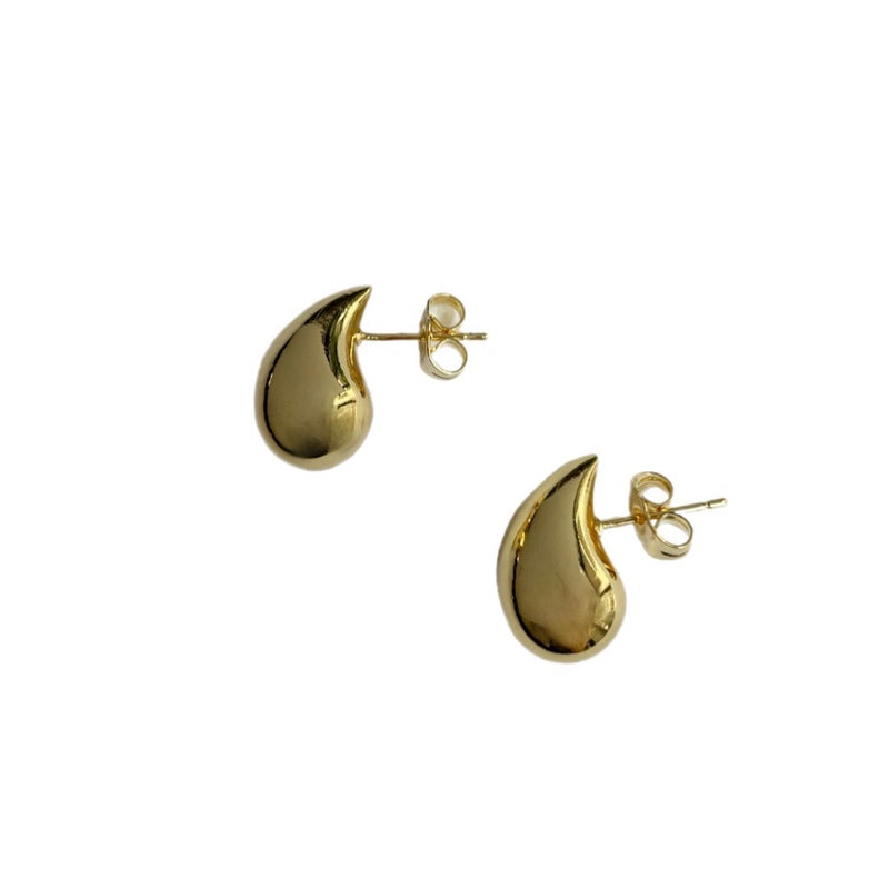 Aretes gota mini dorados