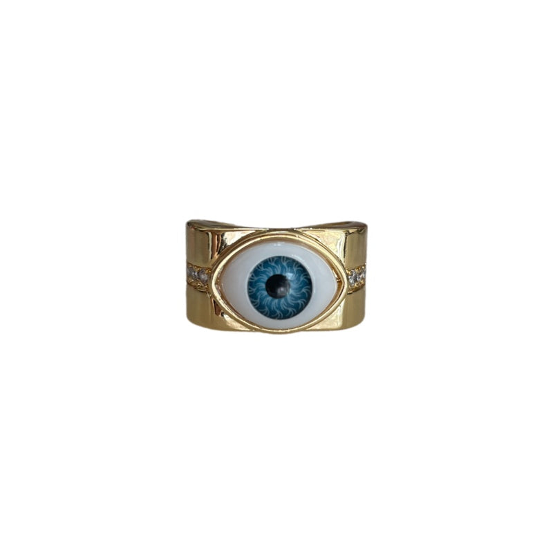 Anillo ojo azul