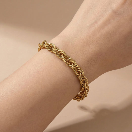 Pulsera torcida gruesa