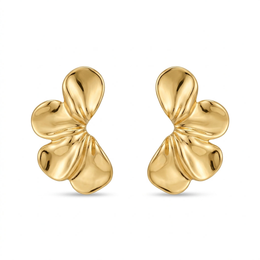Aretes media Flor
