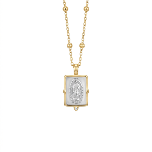 Collar Virgen bicolor