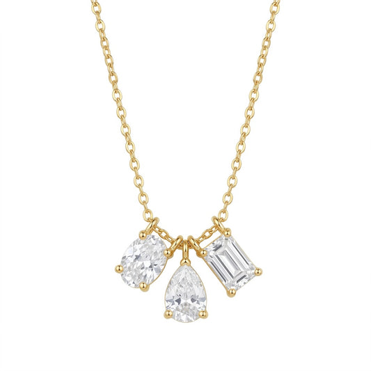 Collar triple piedra