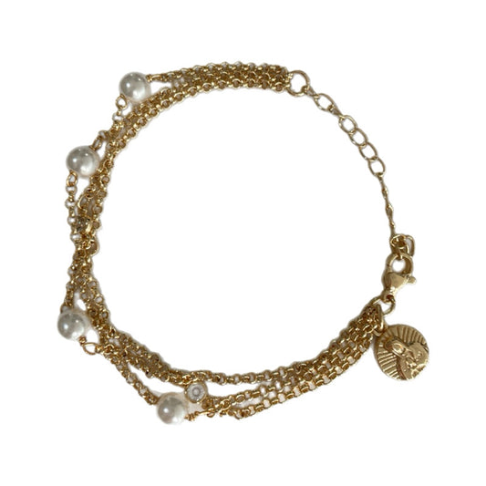 Pulsera triple Virgen Guadalupe