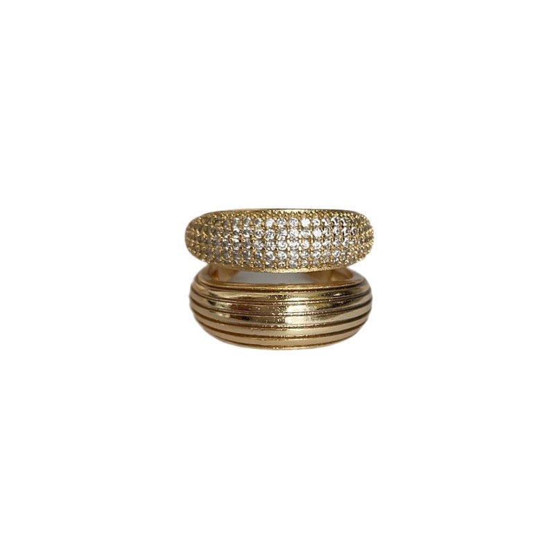 Anillo chunky doble