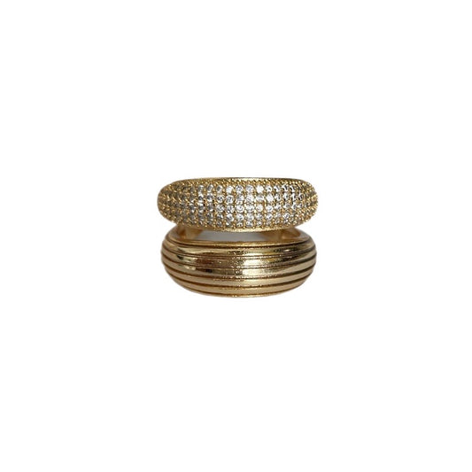 Anillo chunky doble