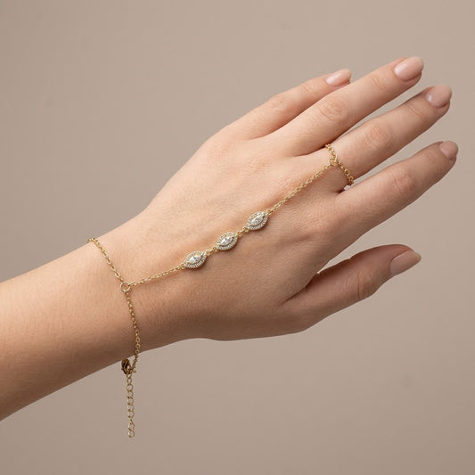 Pulsera anillo Cristal