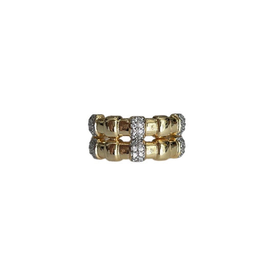 Anillo bicolor doble