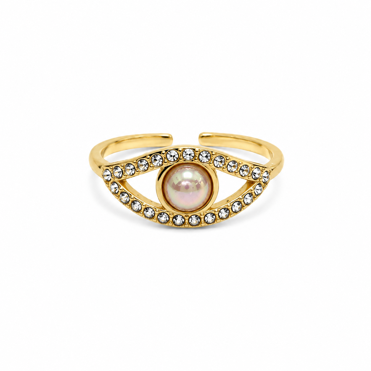 Anillo ojo cristales