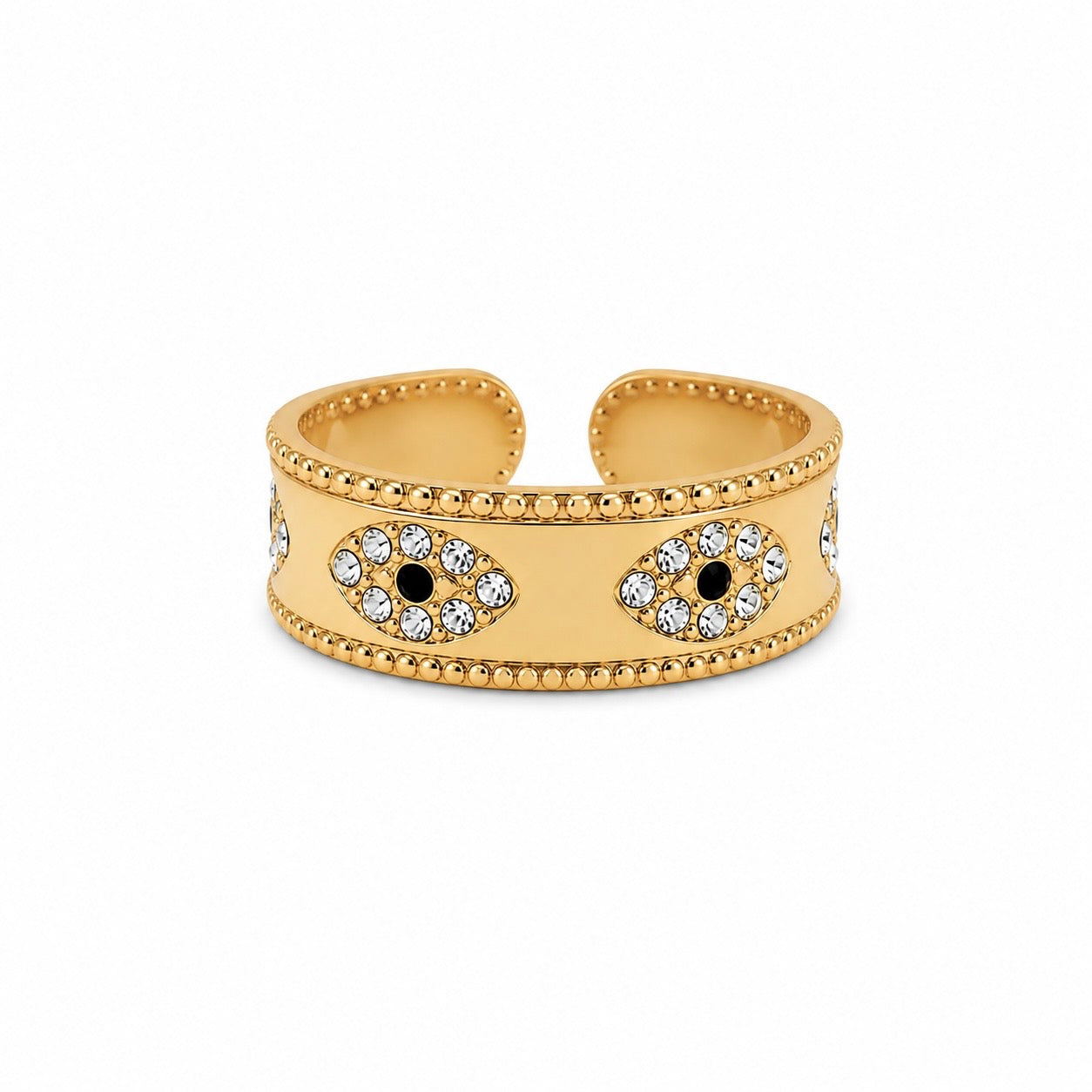 Anillo ojos bolitas