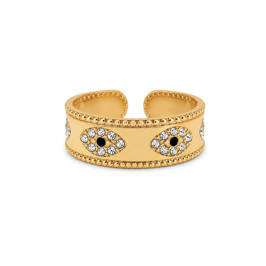 Anillo ojos bolitas
