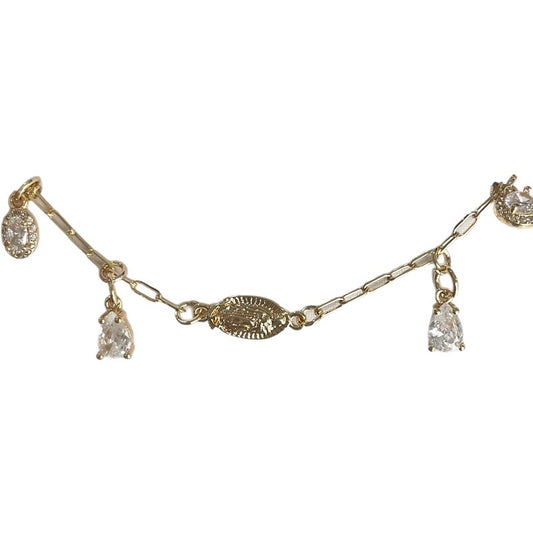 Pulsera Virgen Guadalupe colgantes