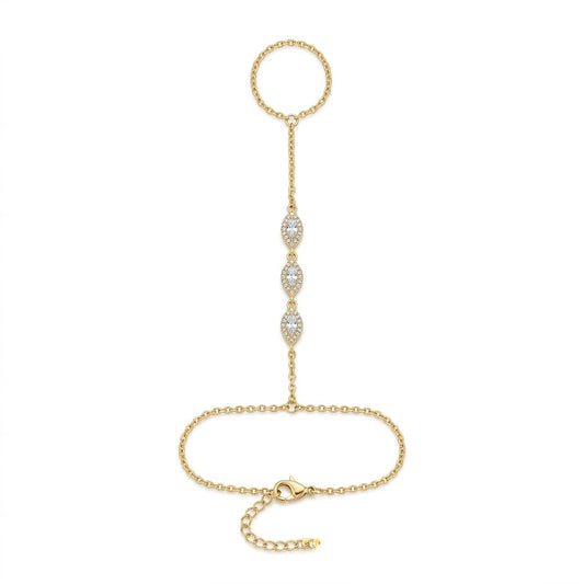Pulsera anillo Cristal