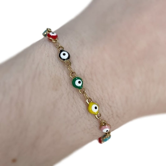 Pulsera ojos colores