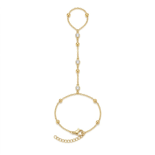 Pulsera anillo bolitas