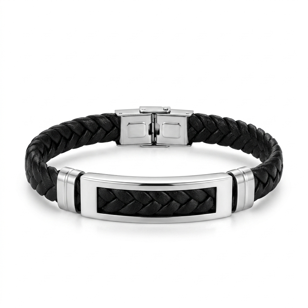 Pulsera trenzada gruesa