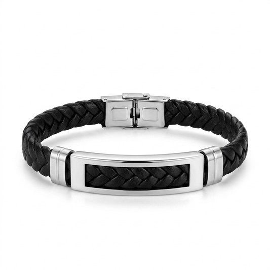 Pulsera trenzada gruesa