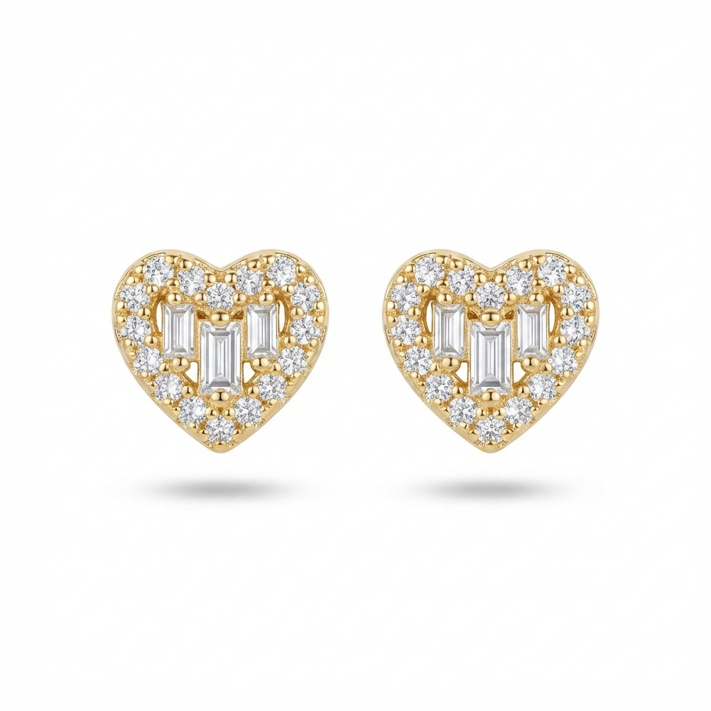 Aretes corazón mini