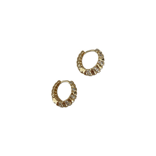 Arracadas chunky zirconias