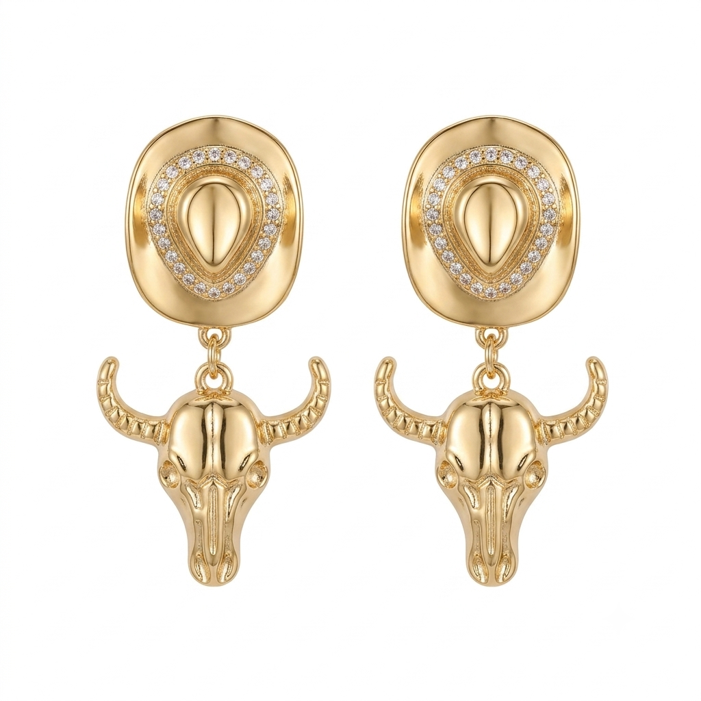 Aretes sombrero