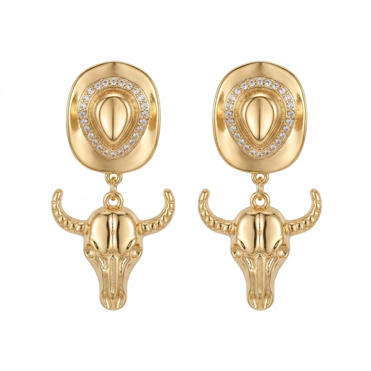 Aretes sombrero