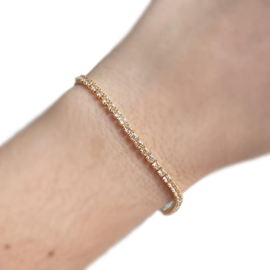 Pulsera tennis gold