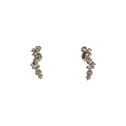 Aretes tira zirconia