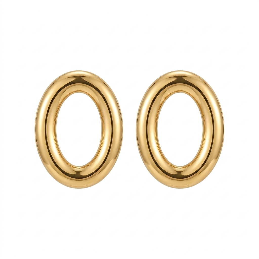 Aretes óvalo