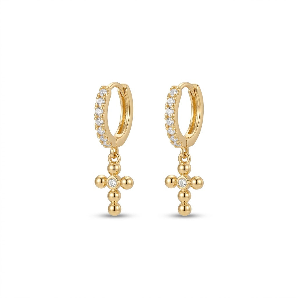 Arracadas mini Cruz
