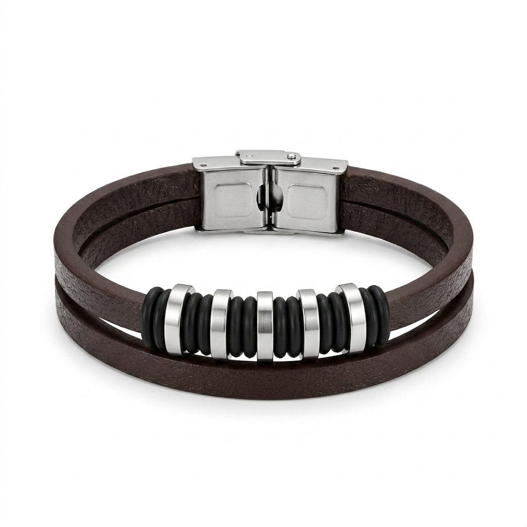 Pulsera doble café