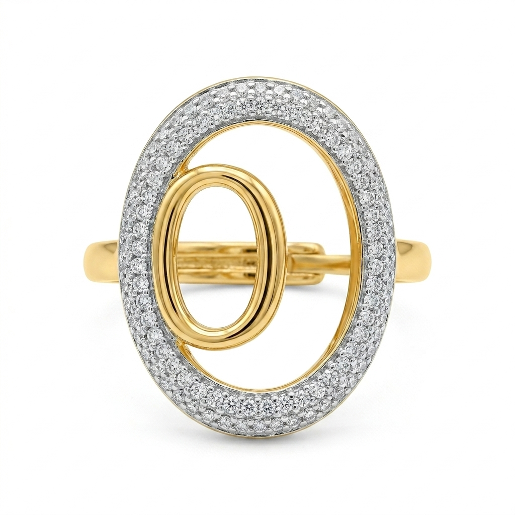 Anillo doble círculo