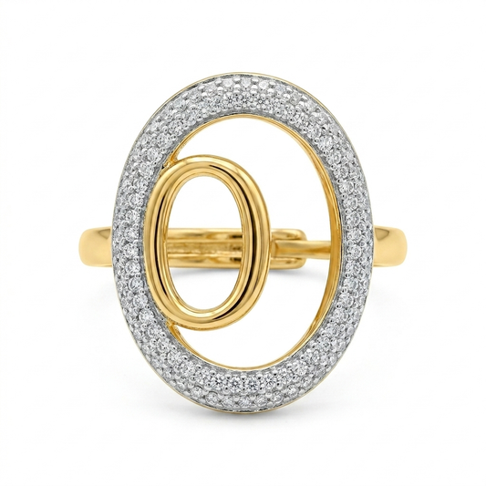 Anillo doble círculo