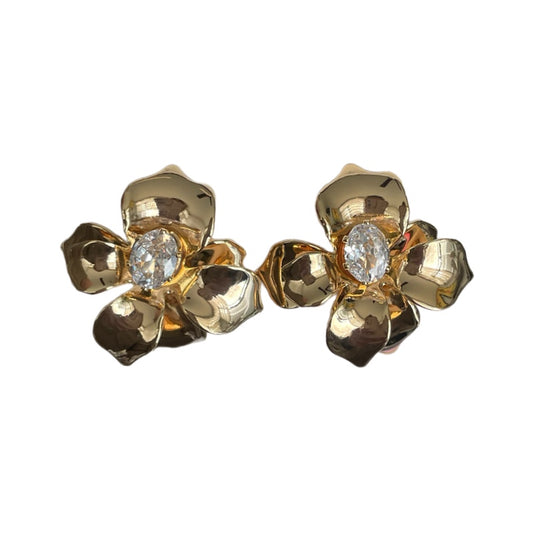 Aretes flor zirconia