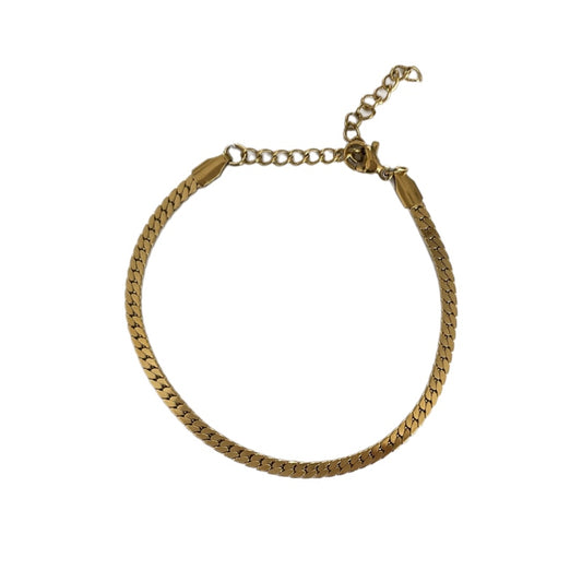 Pulsera tejida plana