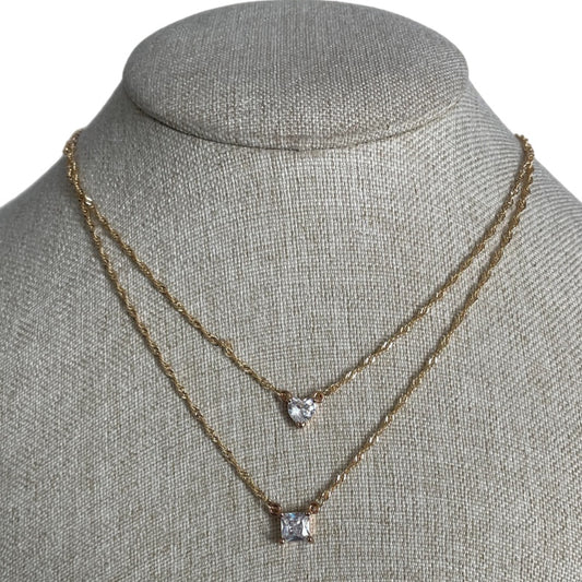 Collar doble corazón